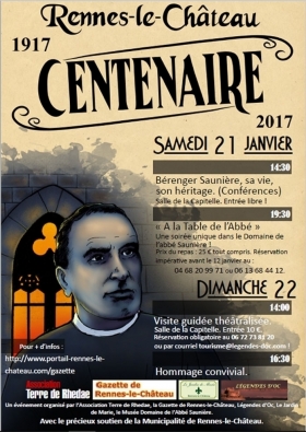"Commemoration of the centenary of the death of Abbot Bérenger Saunière" - Priory of Sion